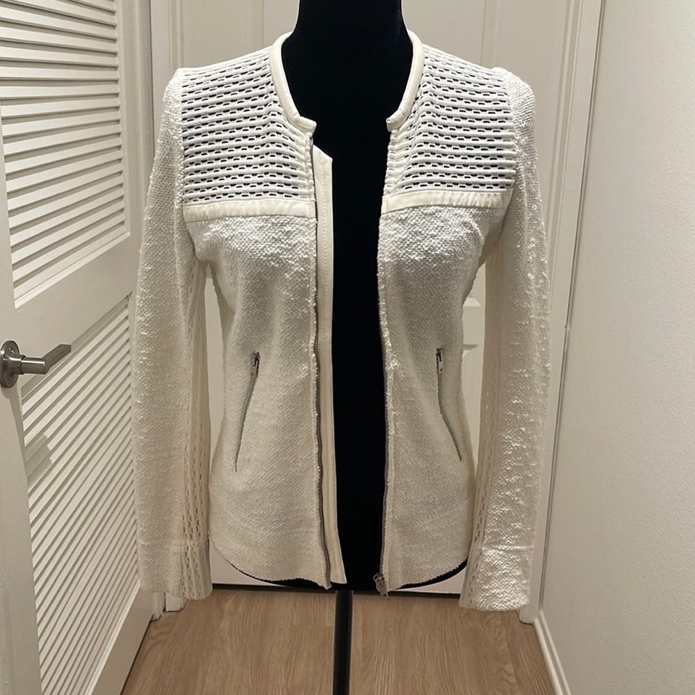 IRO “Hurley” Ivory Knit Jacket